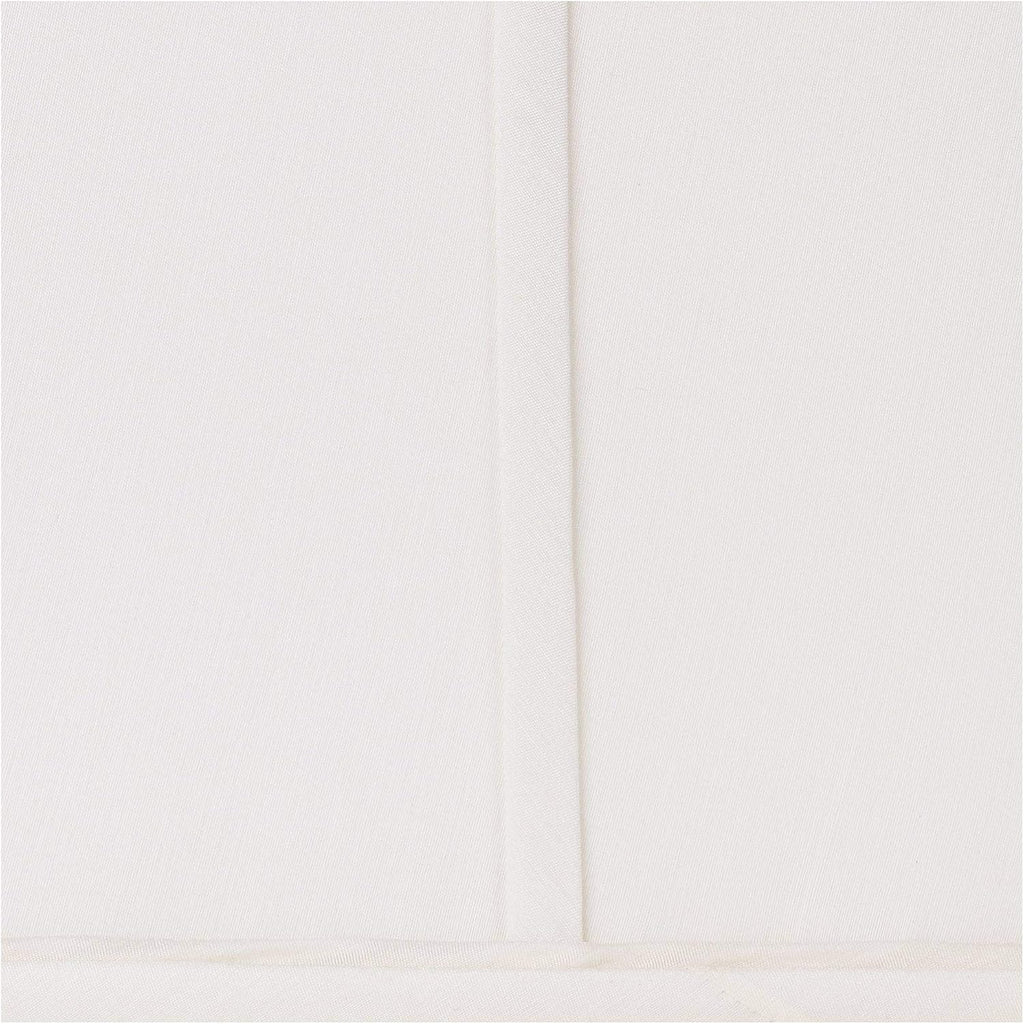 Ivory Classic Medium Square Lamp Shade (Pre-Assembled) 5.25" Top X 10" Bottom X 9" High X 9" Slant (Spider) Replacement With Harp And Finial