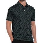 Zity Mens Print Polo Shirts Short Sleeve Moisture Wicking Shirts For Men Golf Tennis Daily Casual Collared T-Shirt