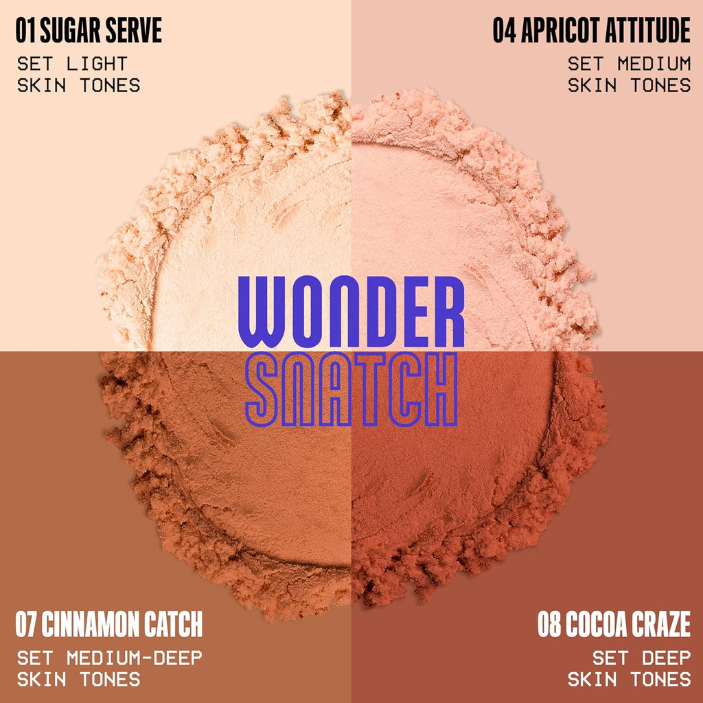 NYX PROFESSIONAL MAKEUP Wonder Snatch Setting Powder, Lifting Loose Powder With Up To 16HR Wear - Sugar Serve (Translucent Light)