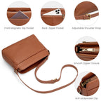 Befen Anti-Theft Crossbody Bag For Women Genuine Leather, Small Cross Body Shoulder Handbags With Rfid Card Slots