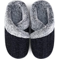 Slippers For Women Fuzzy House Slip On Indoor Outdoor Bedroom Furry Fleece Lined Ladies Comfy Memory Foam Female Home Shoes Anti-Skid Rubber Hard Sole
