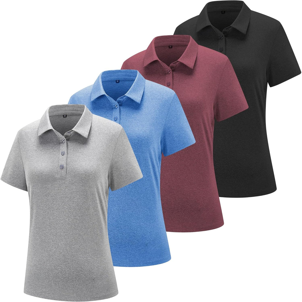 Women's Polo Shirts Athletic Golf Shirts Women Lightweight Womens Polo Shirts Short Sleeve Quick Dry Womens Shirt