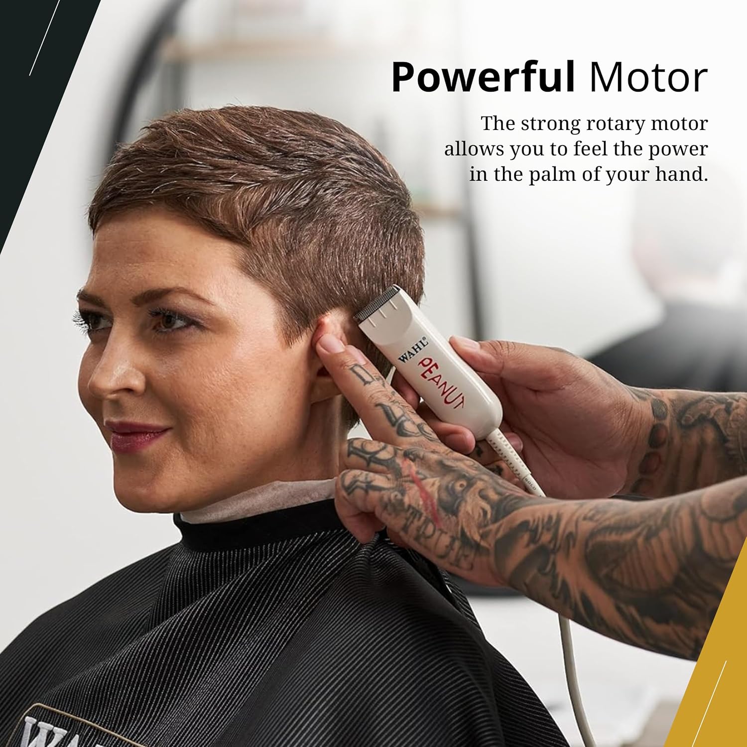 Wahl Professional Peanut Corded Trimmer - Compact, Lightweight Powerful Rotary Motor Grooming Tool, with 4 Trimming Guides and Accessories