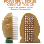 Joie Spud Dude Potato Brush, Compact Handheld Produce Scrubber, Cleans Vegetables And Fruits With Gentle Bristles