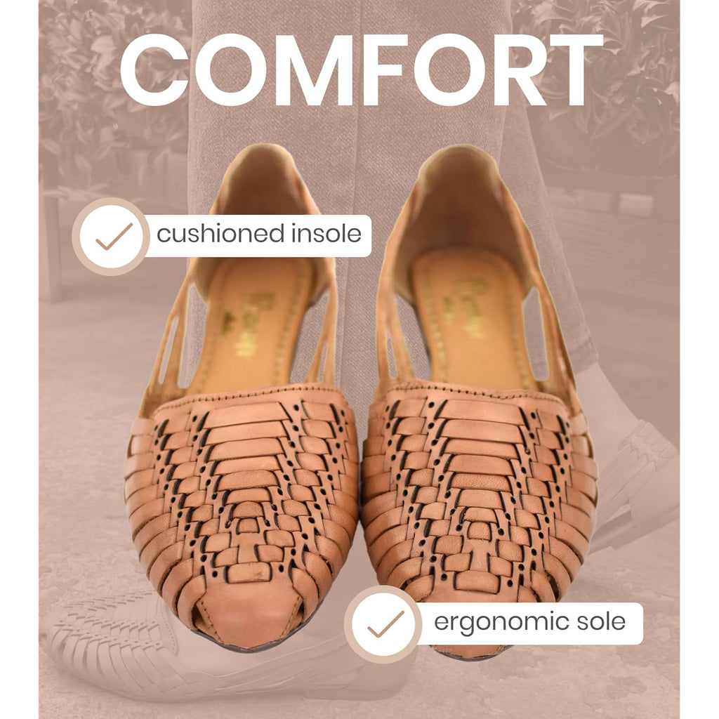 Macarena Collection Womens Shoes Leather Sandals For Women | Huarache Handmade Mexican Sandals | Comfortable & Stylish Womens Sandals 2167
