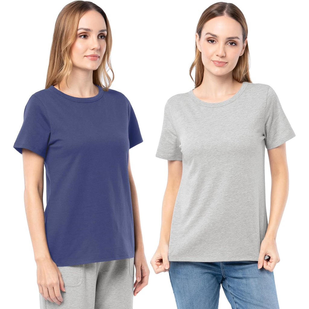 Fruit Of The Loom Women'S Short Sleeve Crew Neck T-Shirt, 2 Pack
