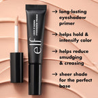 E.L.F. Lock It Down Eyeshadow Primer, Smooth Creamy Eye Makeup Primer For Long-Lasting Eyeshadow, Intensifies Color, Helps Prevent Creasing, Vegan & Cruelty-Free
