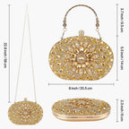 Suhatjia Rhinestone Evening Clutch Purses for Women Evening Weddings,Party Purses Crystal Diamond Glitter Sparkly Handbag