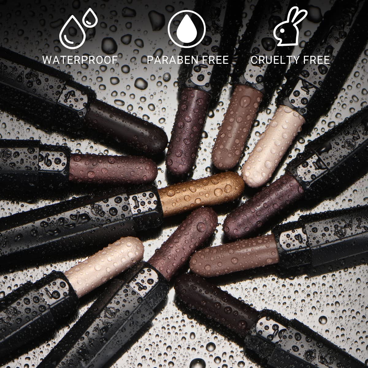 6Pcs Eyeshadow Stick Makeup Sets,Dark Brown Shimmer Eyeshaow Pencil, Long Lasting Metallic Eye Shadow,Eye Brightener Stick Pencil Crayon, A02-Taupe Mauve