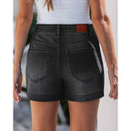 Jean Shorts for Women High Waisted Mid Thigh Mom Stretch Denim Shorts Casual Summer Jorts Country Concert Outfit