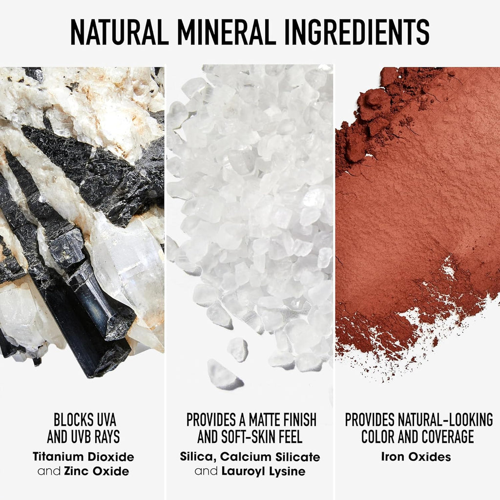 bareMinerals Original Matte Loose Powder Foundation SPF 15, Clean Mineral Powder Face Makeup, Sheer-to-Full Coverage, Reduces Shine, Dermatologist-Tested, Skin-improving Makeup For Sensitive Skin