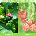 Mixc 50 Pcs Fruit Protection Bags,6''×8''Fruit Netting Bags For Fruit Trees Fruit Cover Mesh Bag With Drawstring Netting Barrier Bags For Plant Fruit Flower