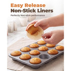 Bake Choice Non-Stick 200Pcs Standard Cupcake Liners For Baking, Natural, Food-Grade Cupcake Wrapper, Greaseproof Parchment Muffin Liners