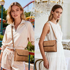 Crossbody Bags For Women Vegan Leather Travel Small Cell Phone Purse Rfid Shoulder Bag With 2 Straps