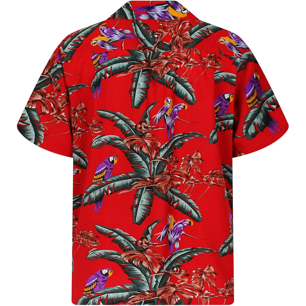 Paradise Found Mens Jungle Bird Tom Selleck Magnum Pi Rayon Shirt