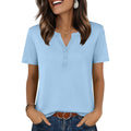 Zeagoo Womens Summer Tops V Neck Short Sleeve Shirts Dressy Casual Blouse Spring Vacation Tshirts Clothes