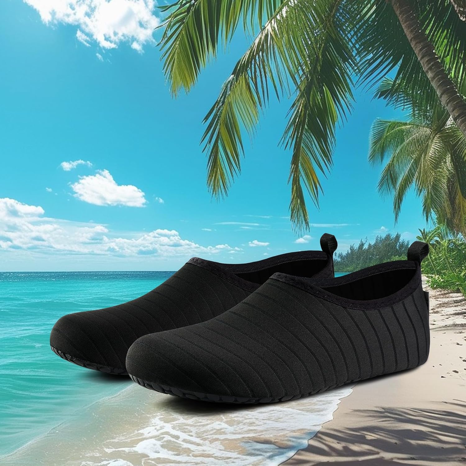 Vifuur Water Sports Shoes Barefoot Quick-Dry Aqua Yoga Socks Slip-On For Men Women