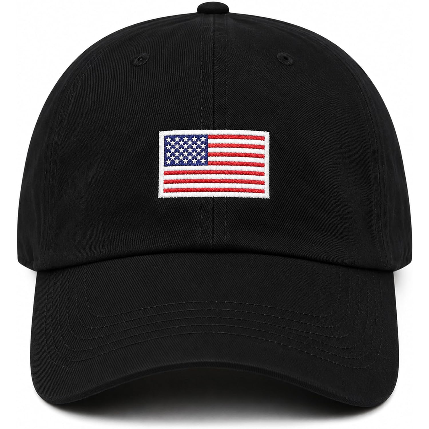 Usa Flag & Embroidery Premium 100% Cotton Low Profile Adjustable Baseball Dad Cap