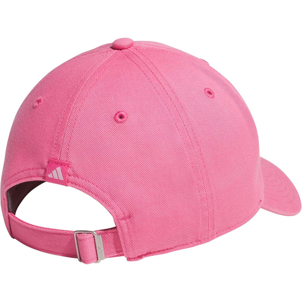 adidas Women's Saturday Hat – Relaxed Fit Strapback Baseball Cap Pink Fusion/Clear Pink/3