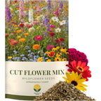 Cut Flower Garden Seed Mix – 15,000+ Seeds – 1 Oz Extra Large Packet – Non-Gmo Flower Seeds – Zinnia, Cosmos, Larkspur, Calendula, Bishop’S Flower & More For Bouquets & Cutting Gardens
