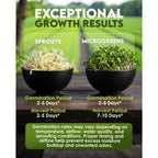 Nature Jim'S Sprout Organic Broccoli Seeds – Non-Gmo, Sprouting Seeds - 8Oz | Rich In Sulforaphane - Fast-Growing Microgreen Plants – Ideal Sprouting Seeds For Fresh & Nutritious Indoor/Outdoor Gardening