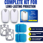 2 Fruit Fly Traps & 10 Adhesive Cartridges, Indoor Plug-In Bug Catcher, Uv Light Fly Trap Captures Fruit Flies, Gnats, Houseflies, Moths, And Flying Insects For Kitchen, Bathroom, Plant Areas