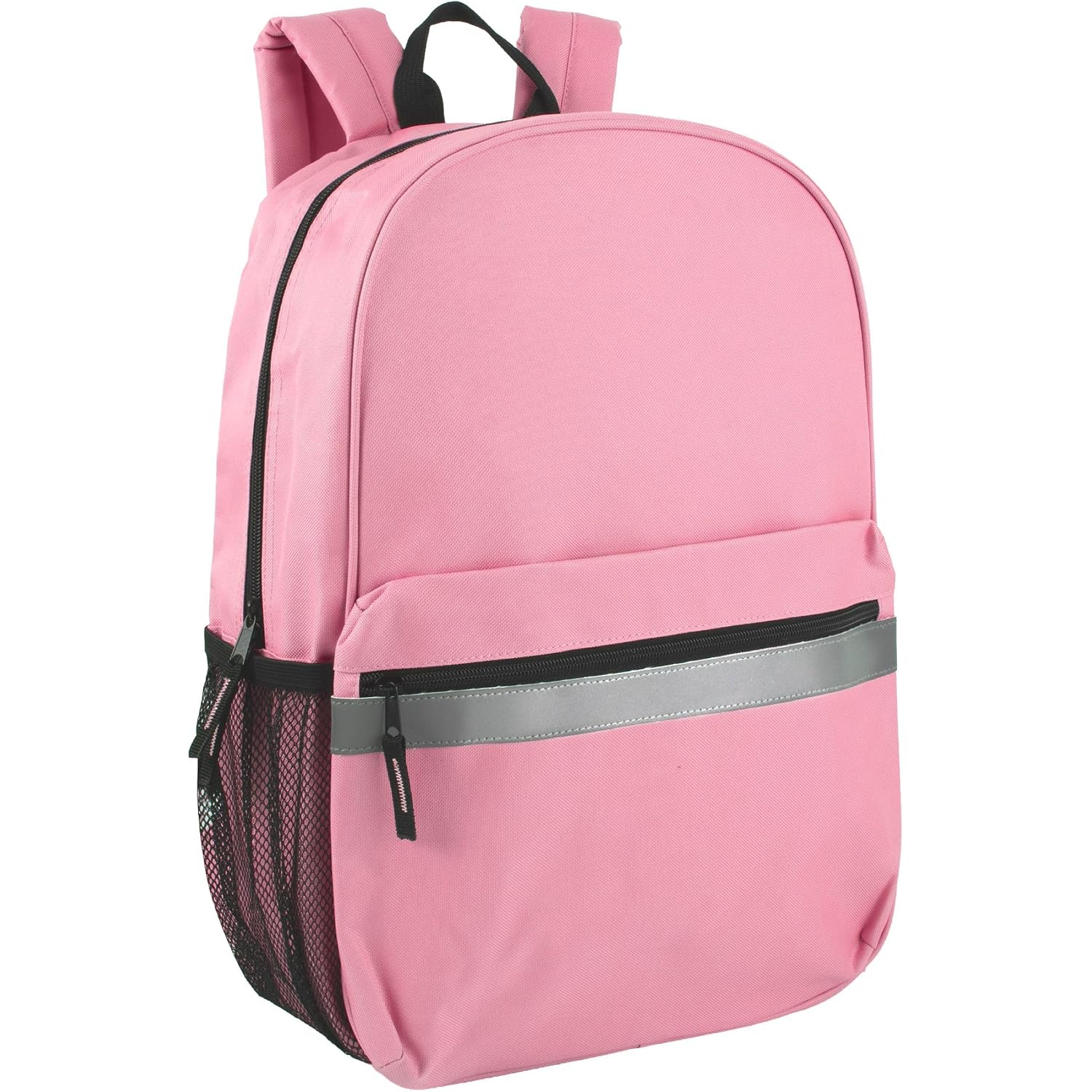 Trail Maker (24 Pack) 17" Backpack – Reflective School Backpack With Padded Straps, Water Bottle Pockets For Young Adults, Travel, Camp (Multi Color Pack)