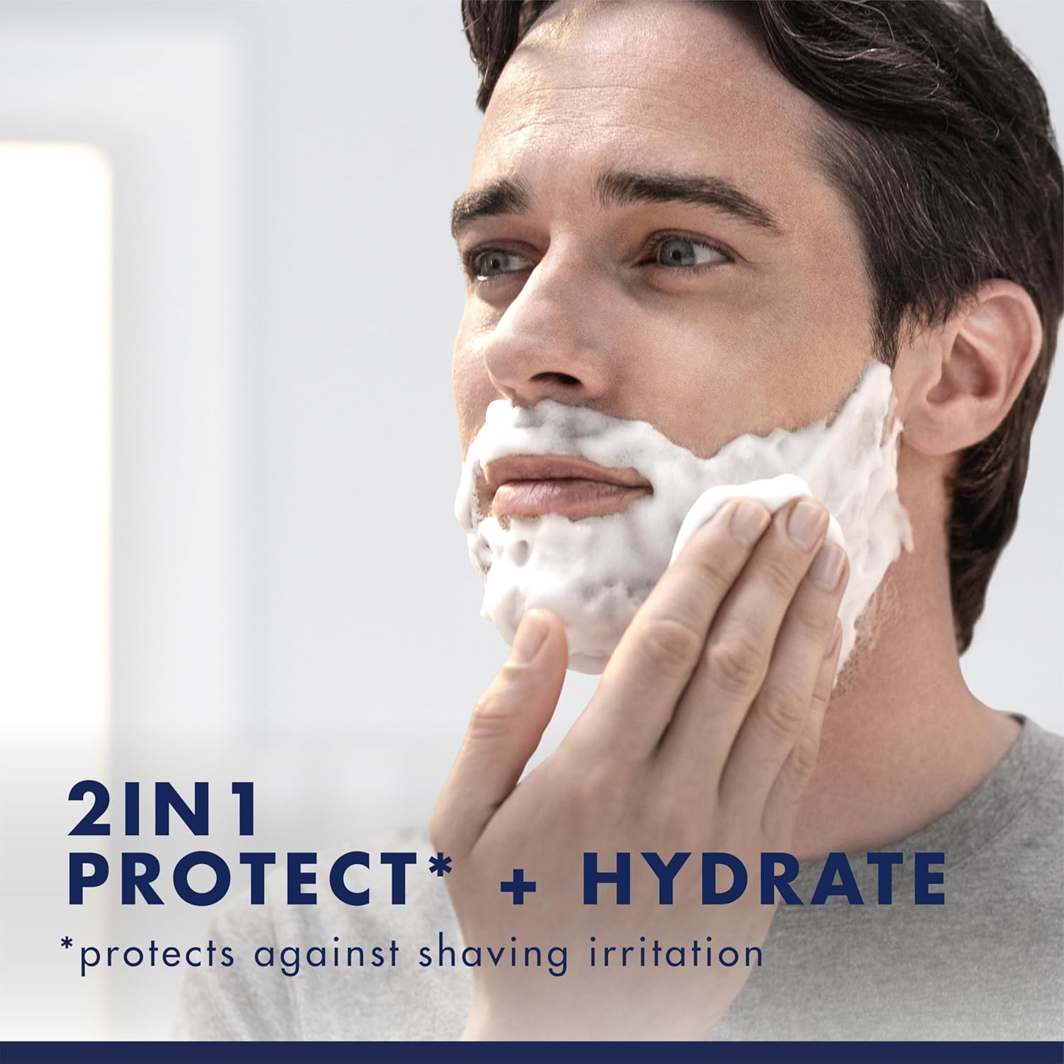 Gillette PRO Shaving Gel For Men Cools To Soothe Skin And Hydrates Facial Hair, TWIN PACK - Total 14oz, ProGlide Sensitive 2 in 1 Shave Gel