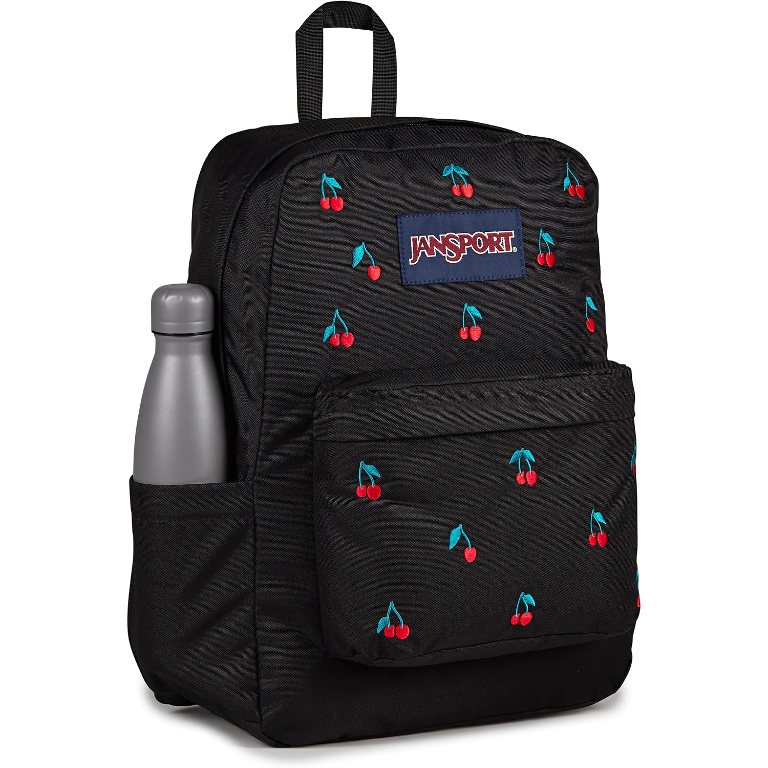 Jansport Superbreak Plus Fx Backpack - Work, Travel, Or Laptop Bag With Water Bottle Pocket - Surreal Sensations Black