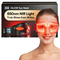 Inia Red Light Therapy Eye Mask For Under Eye Treatment & Rejuvenation - Skincare Device For Dark Circles, Wrinkles, Forehead Lines, Crow'S Feet