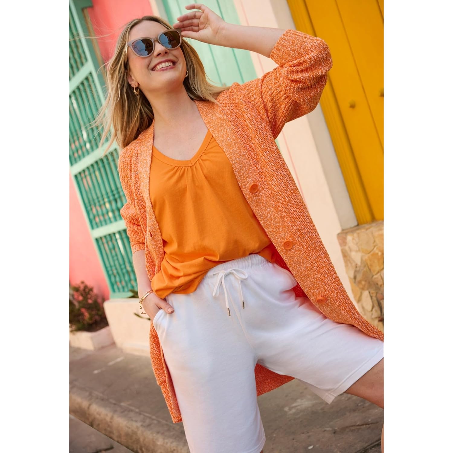 Plus Size Sport Knit Short