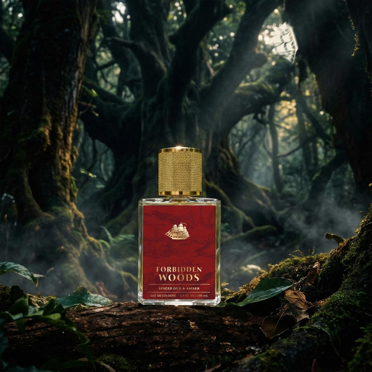 Old Spice Signature Cologne for Men, Forbidden Woods Premium Scent with Notes of Spiced Oud + Amber, 3.4 fl oz