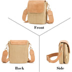 Faux Straw Crossbody Bags For Women Small Summer Purse 2026 Rfid Raffia Woven Cross Body Cell Phone Bag Beach Travel