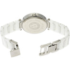 Anne Klein Women's Black Ceramic Bracelet Watch with Diamond Accent