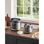 COMFEE' Rice Cooker Upgraded, 6-in-1 Stainless Steel Multi Cooker, Slow Cooker, Steamer, Saute, and Warmer, 2 QT, 8 Cups Cooked(4 Cups Uncooked), Brown Rice, Quinoa and Oatmeal, 6 One-Touch Programs