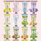 VESPRO 12 Pack Hand Cream Gift Set, Mothers Day Gifts, Bulk Hand Lotion Travel Size for Dry Cracked Hands, Mini Moisturizing Hand Lotion for Party Favors, Teacher Gifts and Nurse Gifts