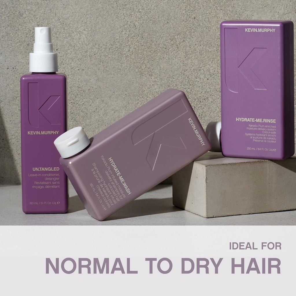 Kevin.Murphy Hydrate-Me.Wash - Hydrating Shampoo For Natural & Coloured Hair - For Dull, Parched & Dry Hair - Deep Nourish Shampoos - 250 Ml / 8.4 Fl Oz