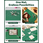 Self Healing Cutting Mat, 23" X 35", Large Double-Sided Rotary Cutting Mat For Sewing, Quilting, Scrapbooking, Fabric & Craft Cutting Board, (A1), Green
