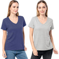 Fruit Of The Loom Women'S Short Sleeve V-Neck T-Shirt, 2 Pack