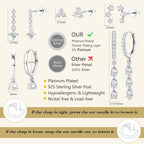 MILACOLATO 5Pairs 925 Sterling Silver Earrings for Women - 14K Gold Plated Stud Huggie Hoop Earrings Sets for Multiple Piercing, Hypoallergenic CZ Pearl Cartilage Earrings Stacks Trendy Jewelry