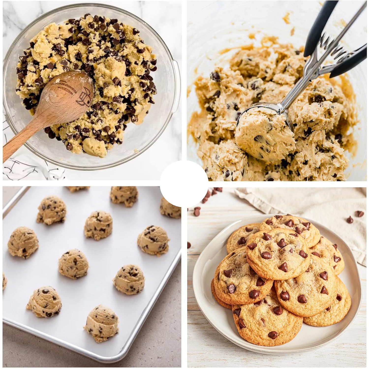 Ice Cream Scoop, 18/8 Stainless Steel Cookie Scoop, Cookie Scoops For Baking, 2 Tbsp/ 30 Ml/ 1 Oz Cookie Dough Scoop, Ice Cream Scooper With Trigger Release, Cookie Scooper For Baking