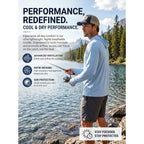 3 Pack Men'S Fishing Shirts Long Sleeve Sun Hoodie Uv Protection Lightweight Rash Guard Swim Shirt