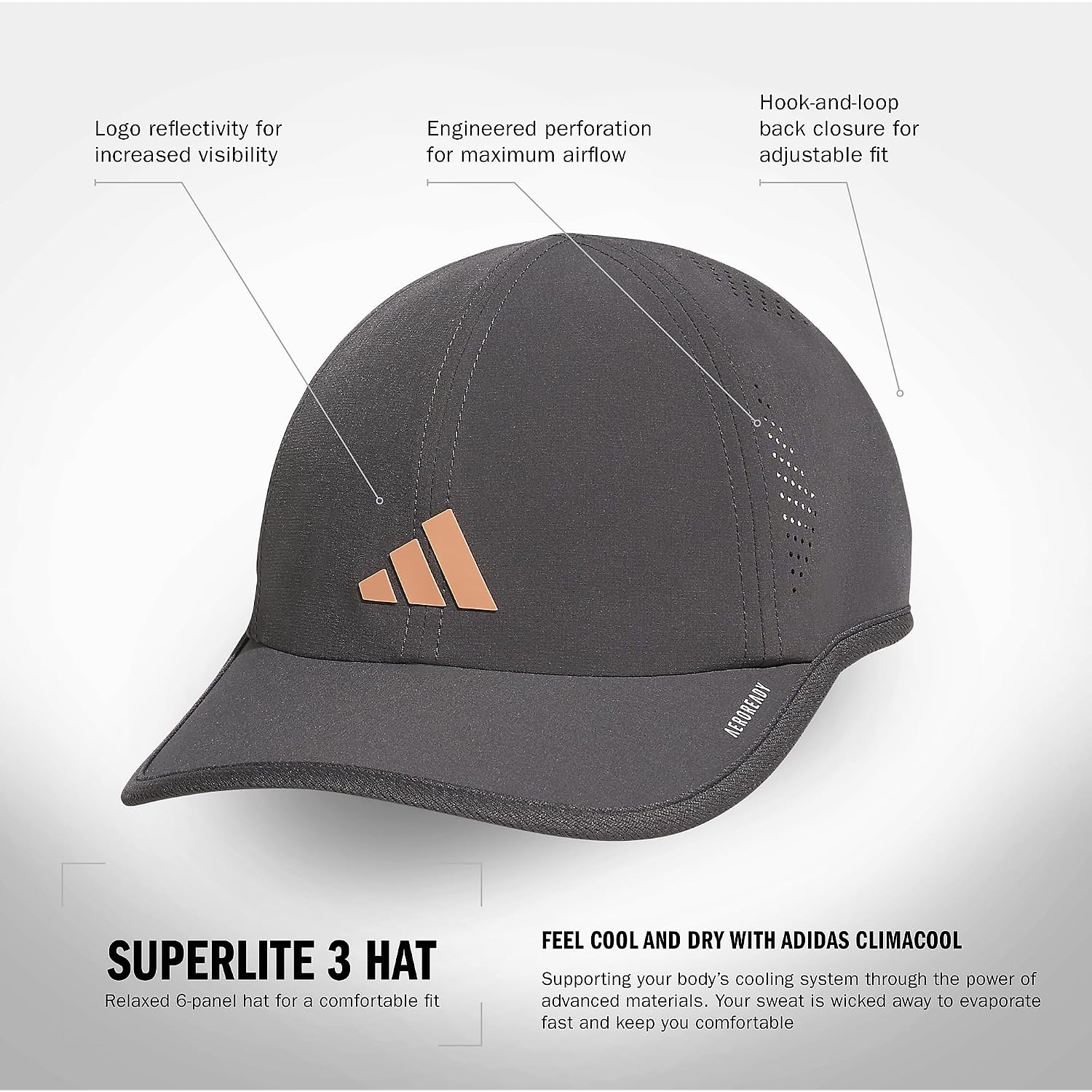 Adidas Women'S Superlite Hat – Lightweight Moisture-Wicking Cap For Workout And Training
