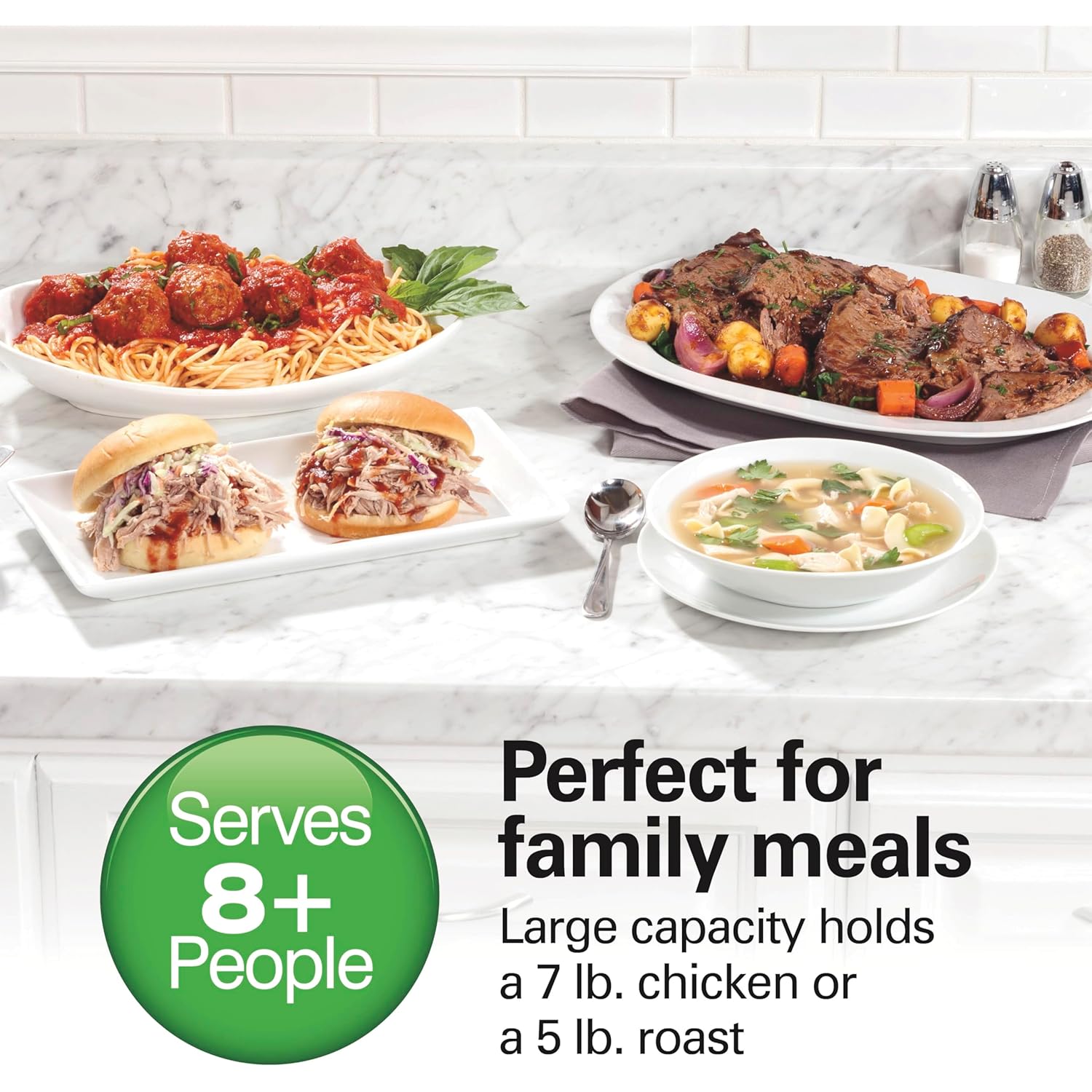 Hamilton Beach Portable 7 Quart Programmable Slow Cooker with Three Temperature Settings, Lid Latch Strap for Easy Travel, Dishwasher Safe Crock, Black (33474G)