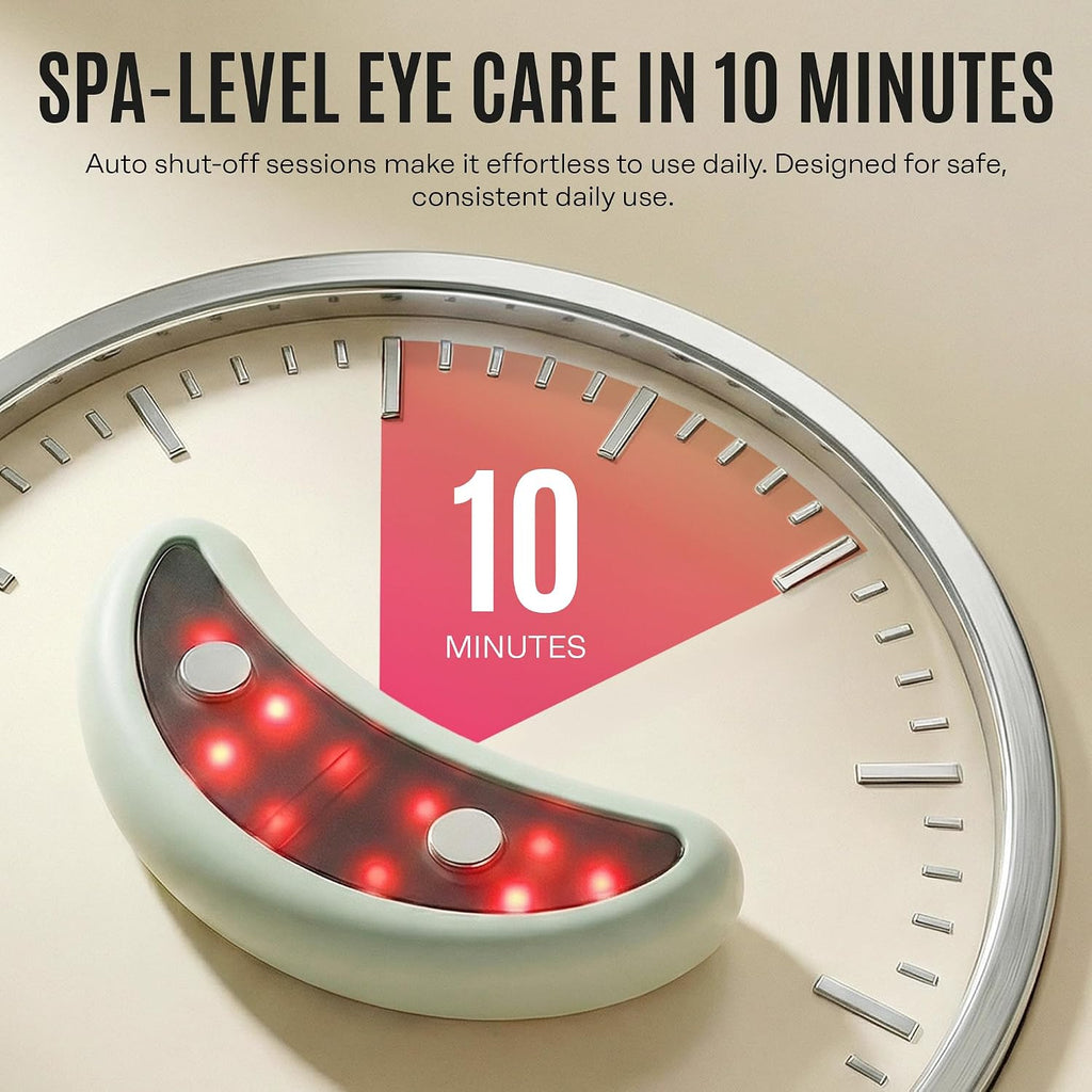Mario Badescu Red Light + Ems Under Eye Patches – Rechargeable Led & Microcurrent Under-Eye Device With Reusable Patches To Help Reduce Puffiness & Smooth The Look Of Fine Lines