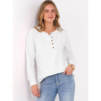 Anrabess Women'S Long Sleeve Waffle Knit Shirts Dressy Casual Loose Button Up V Neck Henley Tops 2026 Fall Basic Tee Blouse