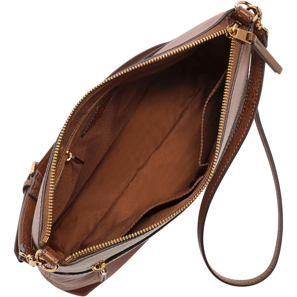 Fossil Women's Harper Leather Small Flap Crossbody Purse Handbag for Women