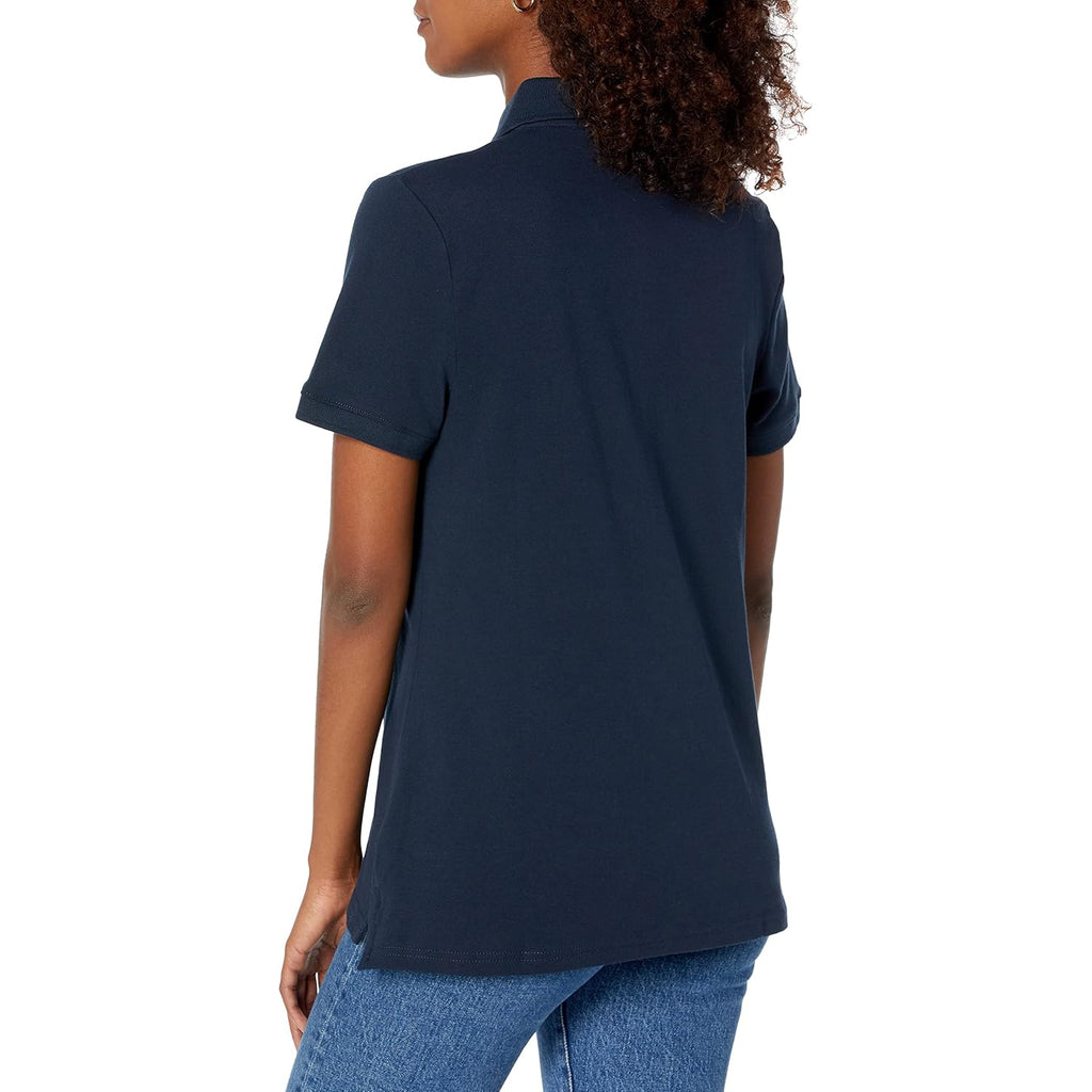 Women's Short-Sleeve Polo Shirt, Soft Stretch Cotton Jersey (Available in Plus Size)