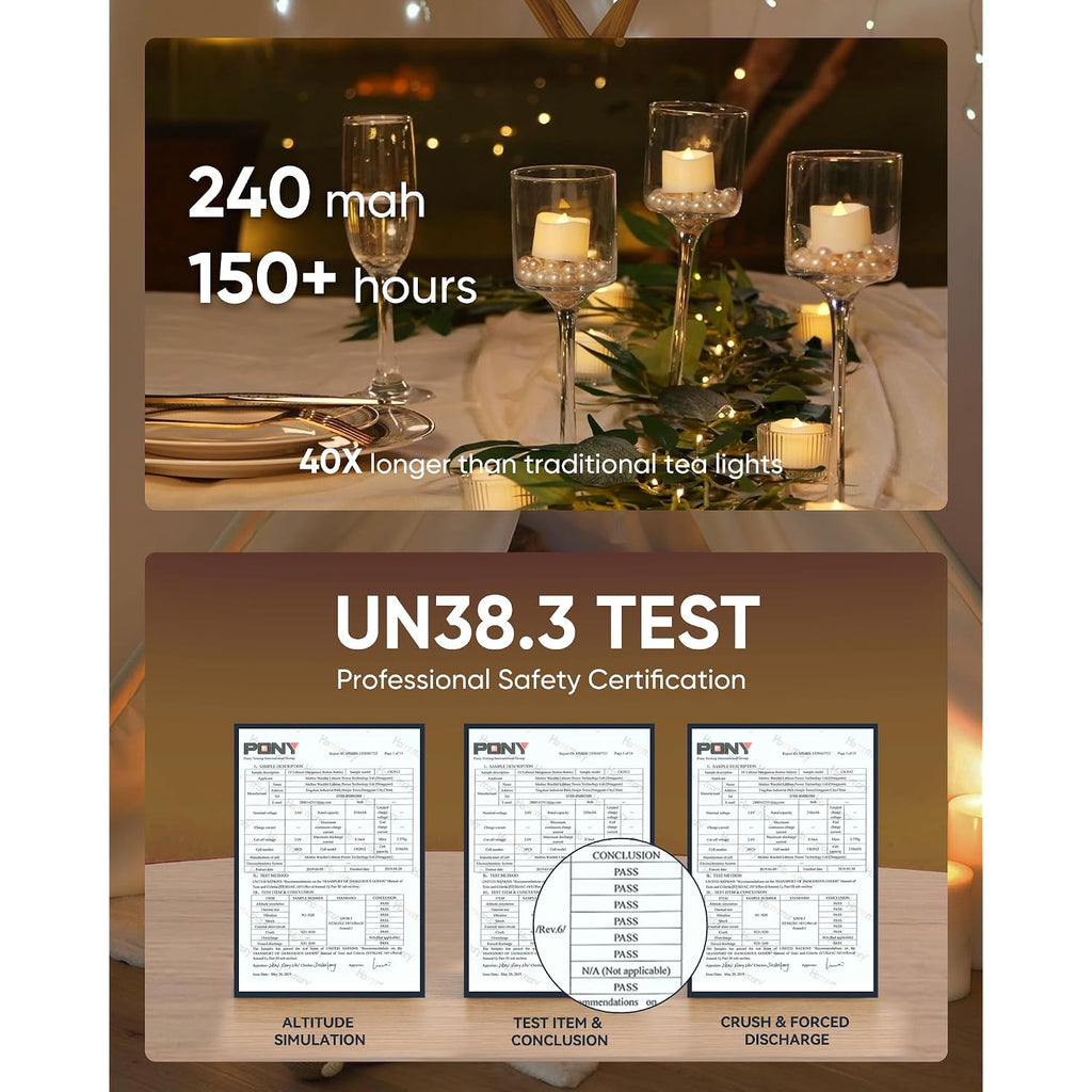 Homemory Timer Tea Lights Candles Battery Operated, 6H Timer Built-In, Auto On Daily, Flameless Led Tealight Votives For Table Centerpieces, Lantern, Holiday Decor, Warm Lamp, No Remote, 12-Pack