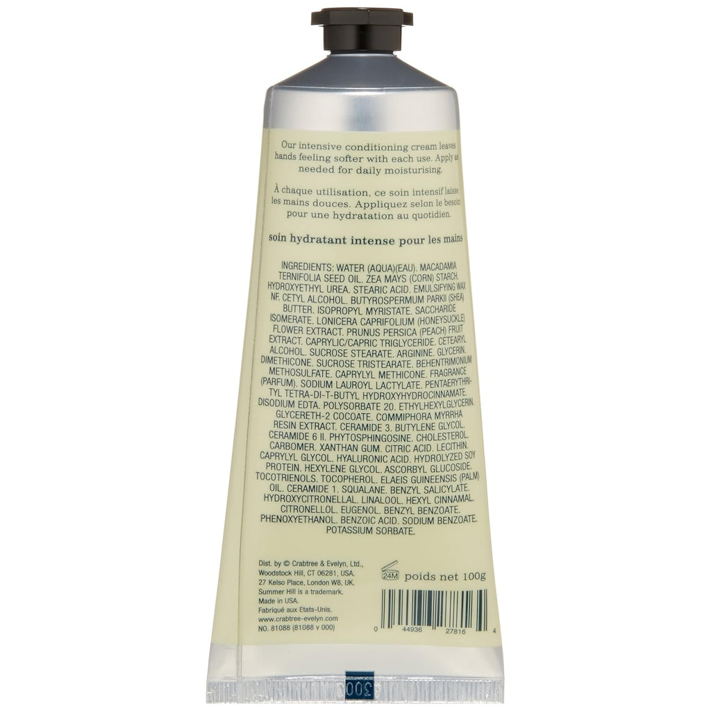 Crabtree & Evelyn Ultra-Moisturising Hand Cream Therapy, Summer Hill, 3.5 oz